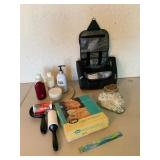 Vintage Oster Vibra-Massage Kit and Toiletry Bag