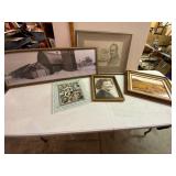Framed Photographs and Artwork