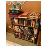 Wooden Bookcase with Books Collection