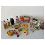 Vintage Bottles and Tins