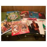 Vinyl Records Featuring Various Artists in Crate