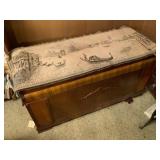 Cedar Chest With Carved Front Panel