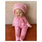 Composition Baby Doll in Pink Knit Outfit