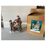 Boy and Girl Decorating Bannister