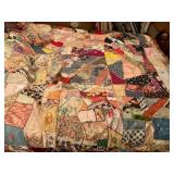 Vintage Handmade Quilt With Embroidered Details