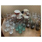 Glassware and Ceramic Mugs Collection