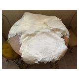 Embroidered Lace Tablecloth and Placemat Set