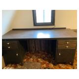 Three-Piece Wooden Desk With Storage