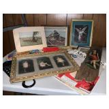 Framed Prints and Ephemera Lot