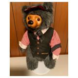 Raikes Bear Plush with Wooden Face and Paws