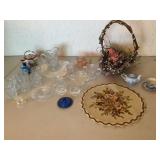 Glassware, Porcelain, and Textile Lot