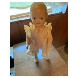 Composition Doll with Ruffled Dress