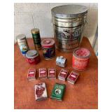 Vintage Spice Tins and Food Containers