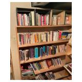 Books on Wooden Shelves