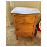 Small Wooden Cabinet with Drawer