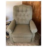 Olive Green Upholstered Swivel Rocker/Recliner Cha
