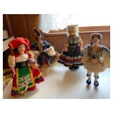 Four Dolls in Traditional Attire