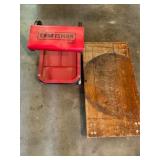 Craftsman Rolling Stool and Wooden Dolly