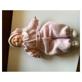 Composition Doll in Pink Wool Outfit