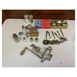 Kitchen Utensil Lot with Silverware and Grinder