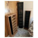 Three Media Storage Shelves