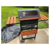 Kenmore Charcoal Grill with Side Shelves