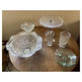 VTG Pressed and Cut Glass Tableware
