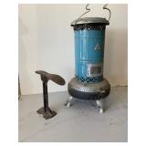 Blue Perfection Smokeless Oil Heater and Cast Iron