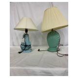 Table Lamps with Sculpted Bases