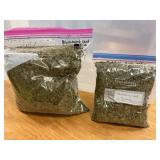 Two Bags of Dried Blackberry Leaves