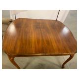 Wood Dining Table with Cabriole Legs