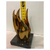 Mid-Century Modern Brass Sculpture