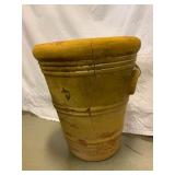 Decorative Yellow Ceramic Pot