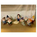 Ceramic Snow White and Seven Dwarfs Set