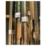Five Bundles of Steel T-Posts
