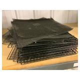 Stack of Metal Racks with Mesh Sheets