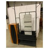 Metal Organizer Rack with Storage Tower