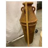 Large Rust-Colored Ceramic Vase