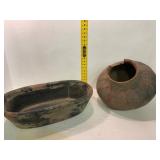 Two Painted Earthenware Vessels