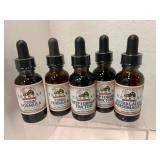 Five Herbal Tincture Bottles