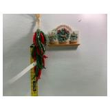 Ceramic Chili Garland and Wall Plaque