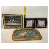 Religious Wall Art Lot with Frames