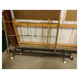 Brass Headboard and Metal Bed Frame