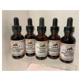 Five Herbal Tincture Bottles
