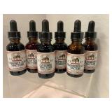 Six Herbal Tincture Bottles