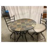 Outdoor Metal Counter Height Table Set