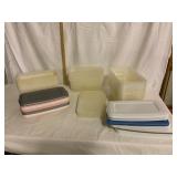 29 Assorted Plastic Totes and Lids