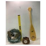 Decorative Home Decor Trio: Welcome Sign, Clock, P