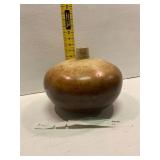 Glazed Stoneware Bottle Vase