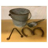 Rustic Iron and Metal Farm Tools